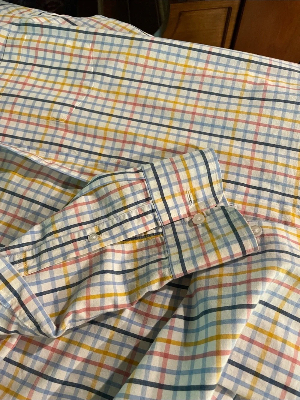 J. Crew Men’s Multicolor Pastel Plaid Button-Down Shirt